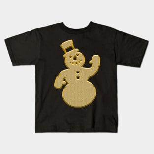 Merry Christmas Golden Santa Kids T-Shirt